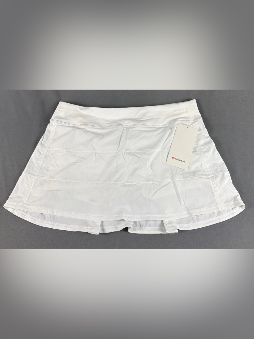 lululemon Womens Golf Skort Pace Rival Long 12 White Polyester Nylon MSRP $79